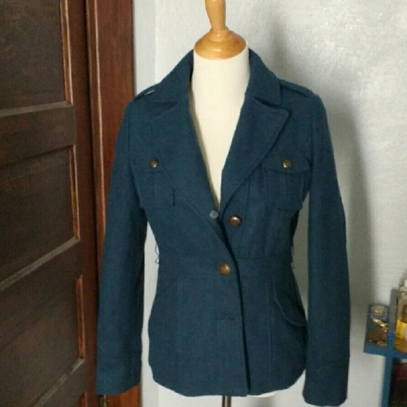 Wool-blend pea coat