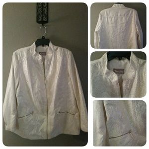 TANJAY  CREAM/GOLD JACKET 16W