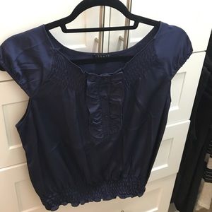 Navy Blue Theory Blouse