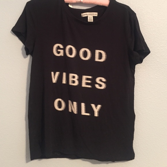 American Eagle Outfitters "GOOD VIBES ONLY" Tee