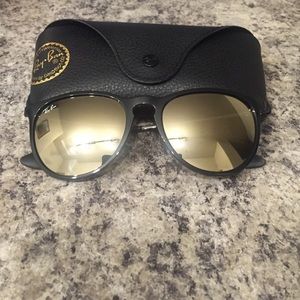 Erika Ray Bans with black frame & mirrored lens!