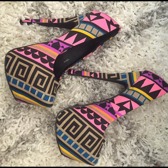 Crazy platform heels
