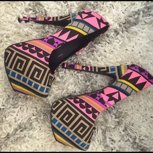 Crazy platform heels