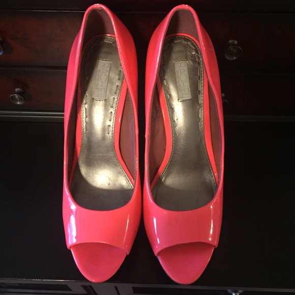 Rachel Roy Pink Neon Heels size 7.5 - Picture 4 of 4