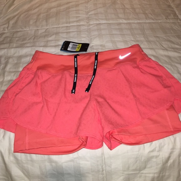 NIKE Dry Fit 2 in 1 Shorts-Running - Picture 1 of 4