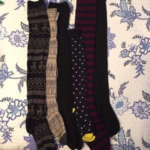 Bundle of thigh high socks