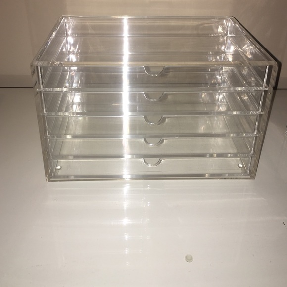 Muji acrylic makeup storage