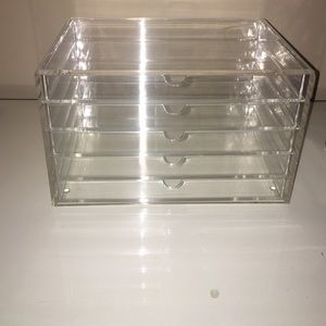 Muji acrylic makeup storage