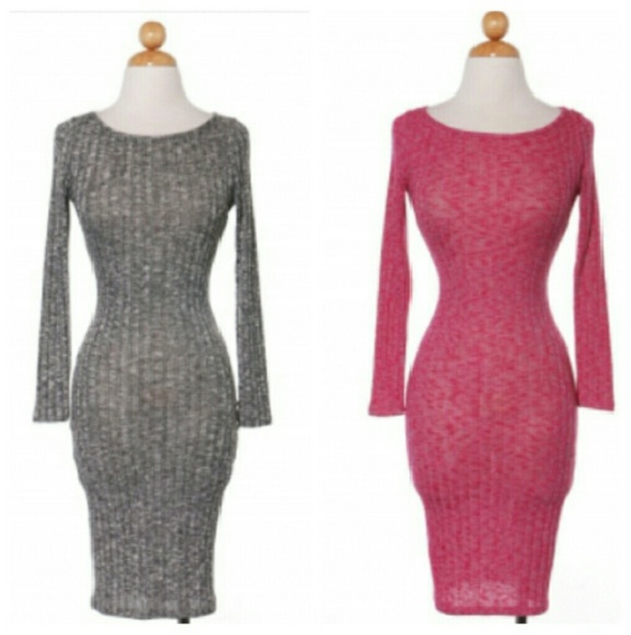 Pink Long Sleeve Dress