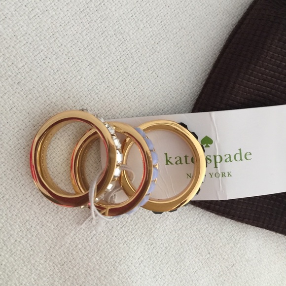 Brand NWT Kate Spade Stackable Ring Set (multi) - Picture 2 of 4