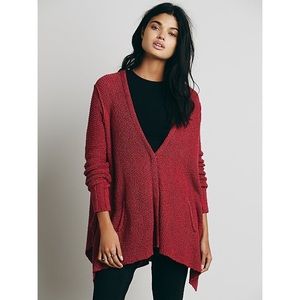 FP SHARK HEM COTTON CARDIGAN