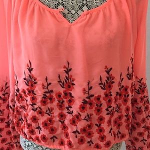 Adorable Anthropologie Embroidery Top
