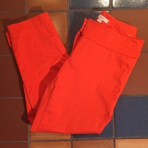 ⚡️Flash Sale⚡️Brilliant orange LOFT cropped pants