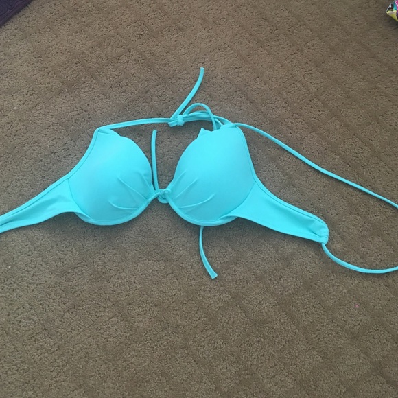 Victoria's Secret Turquoise push-up bikini top