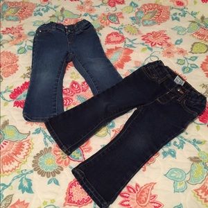 2 pairs of children's place bootcut jeans!