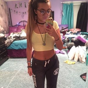 Small yellow crop top from Windsor