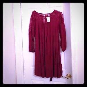 H&M Burgundy Dress