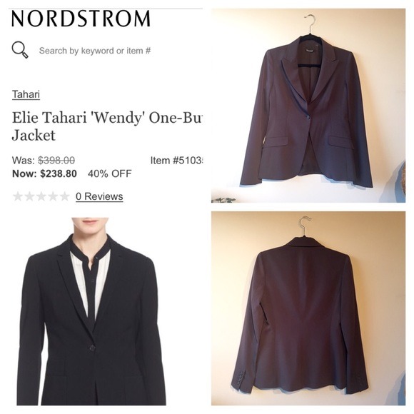 Tahari brown blazer - Picture 2 of 4