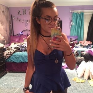 Blue fancy top from papaya