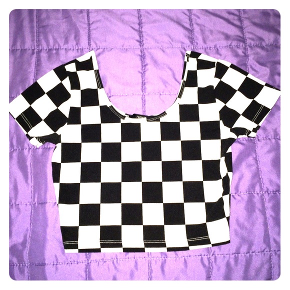 Checkered Crop Top