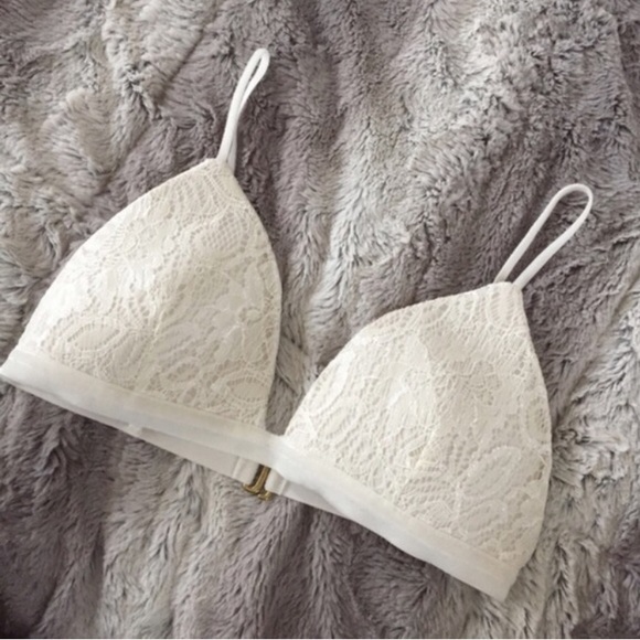 Beach Riot Lacey White Swim Top