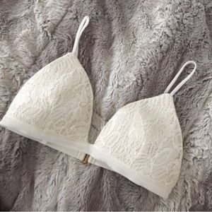 Beach Riot Lacey White Swim Top