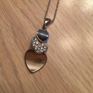 Layer heart necklace