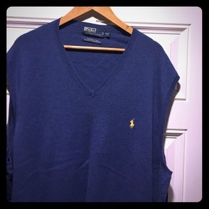 100% Pima Cotton Polo Sweater Vest