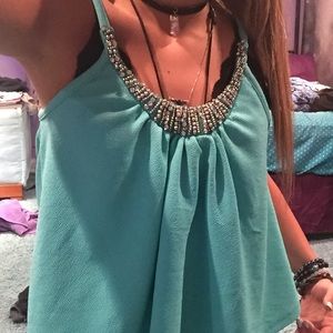 Cute and classy turquoise top