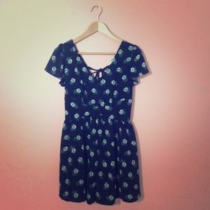 LA Hearts Romper || black&white daisies