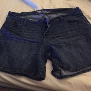 Denim shorts