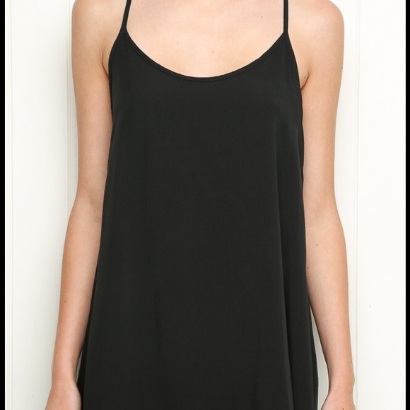 black Brandy Melville slip dress