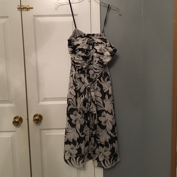 Black and White Strapless Tommy Bahama Dress