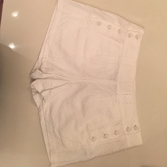 French Connection NWOT white eyelet shorts