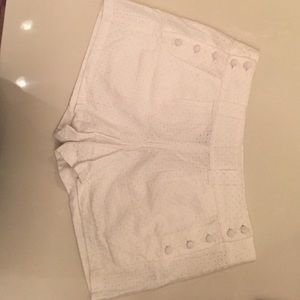 French Connection NWOT white eyelet shorts