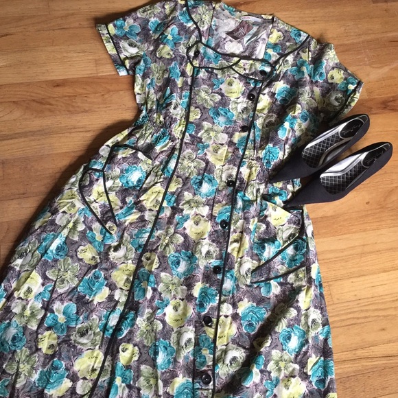 Vintage Dresses & Skirts - Incredible Vintage 1950's Rockabilly Dress 18/20