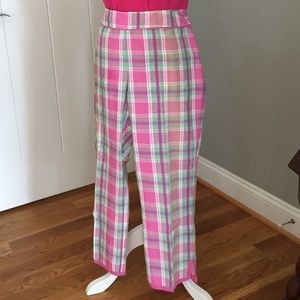 Pink plaid capris by Willismith