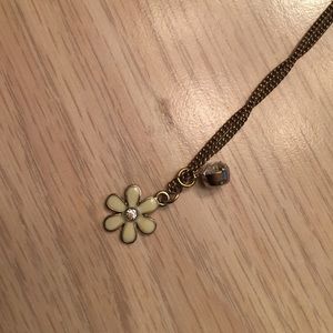 Flower with stone necklace
