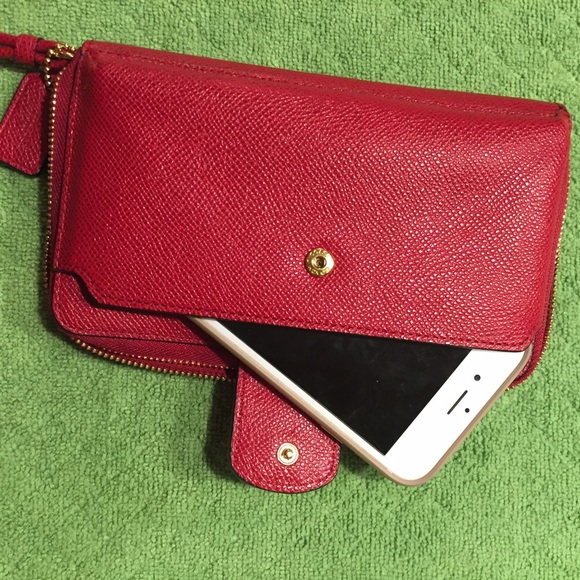 Red Coach Wallet