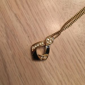 Dressy black and silver necklace