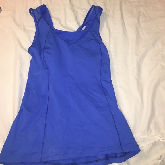Cobalt blue lulu lemon workout top