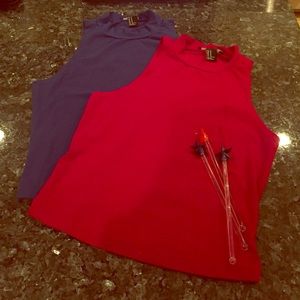DEAL: Set of Forever 21 Red & Blue Crops