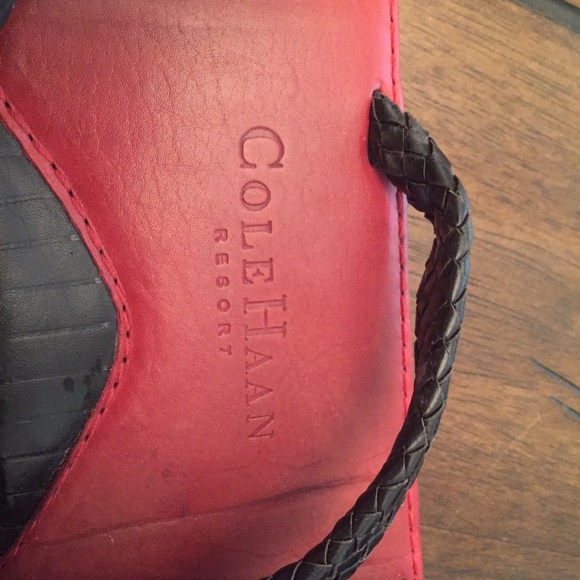 Cole Haan Resort sandals red and black - Picture 2 of 3