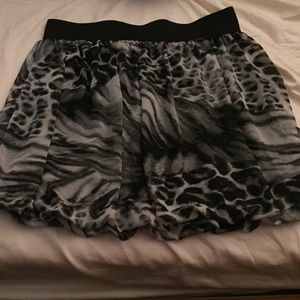 Animal print skirt