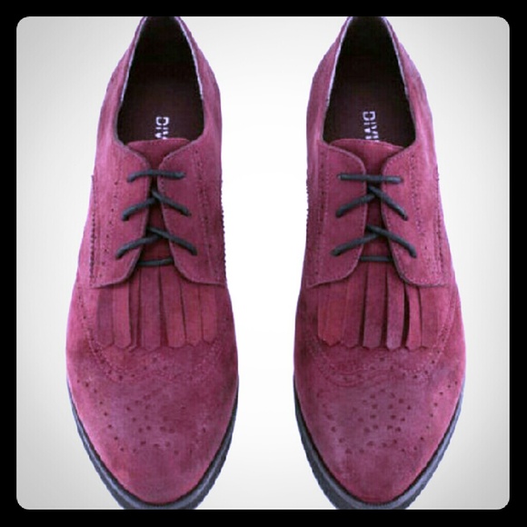 CREEPERS H&M OXBLOOD MAROON COLOR BROGUES PLATFORM