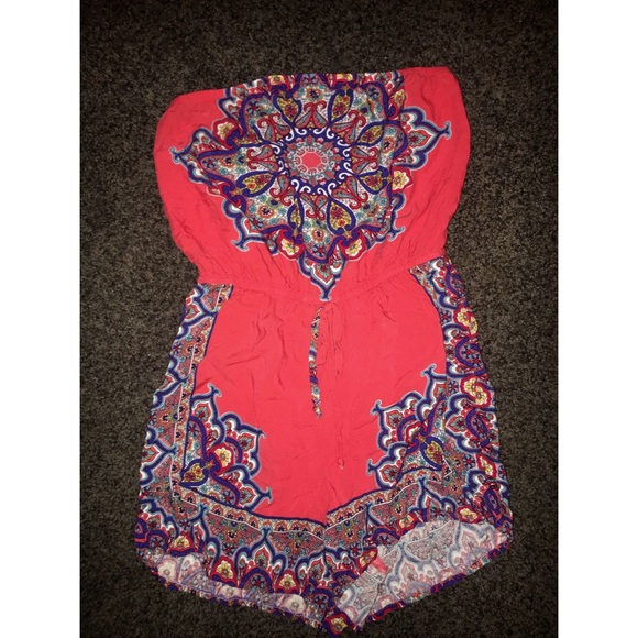 Strapless Romper