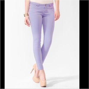 Purple / lilac skinny pant jean