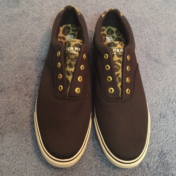 Sperry sneakers leopard print size ten