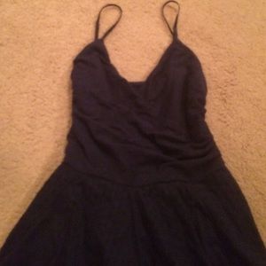 Anthropologie Maeve Navy Blue Strappy Dress