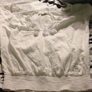 Abercrombie & fitch white blouse